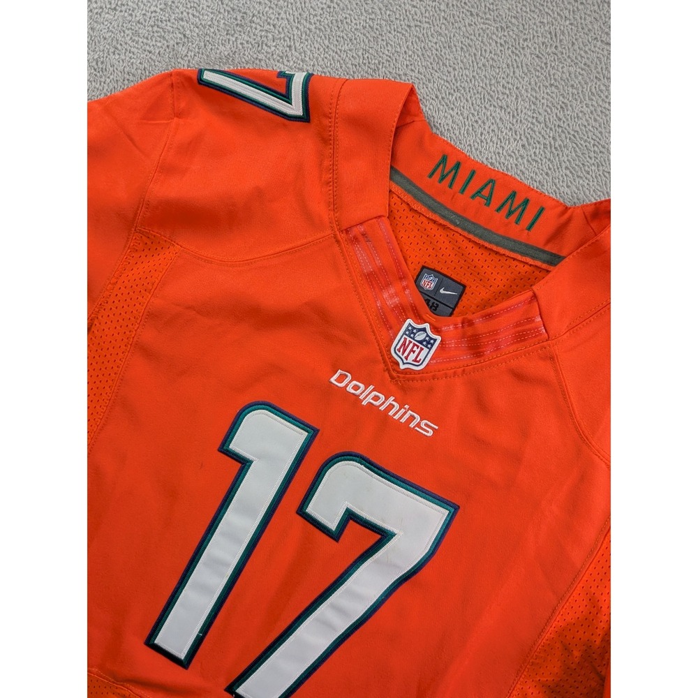 Nike Miami Dolphins Ryan Tannehill 17 Orange On Field Jersey Mens 48 L